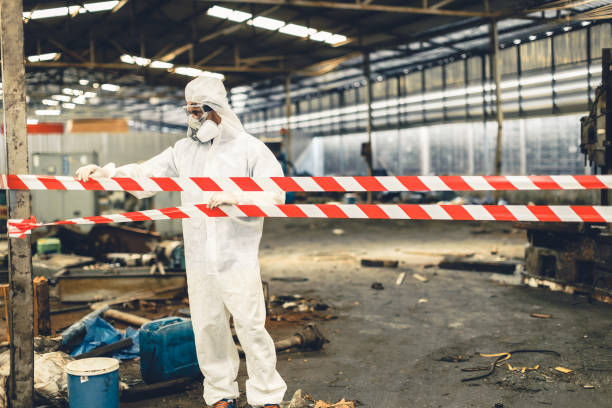 Professional Biohazard Cleanup technician working in Pawcatuck, CT